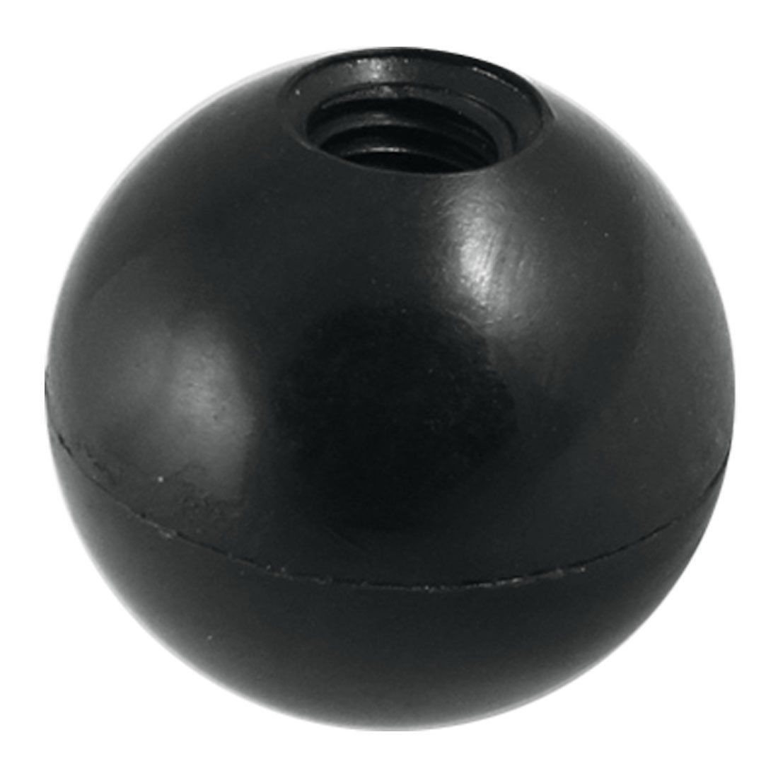 Round Plastic 35mm Diameter Ball Knob Handle Black 
