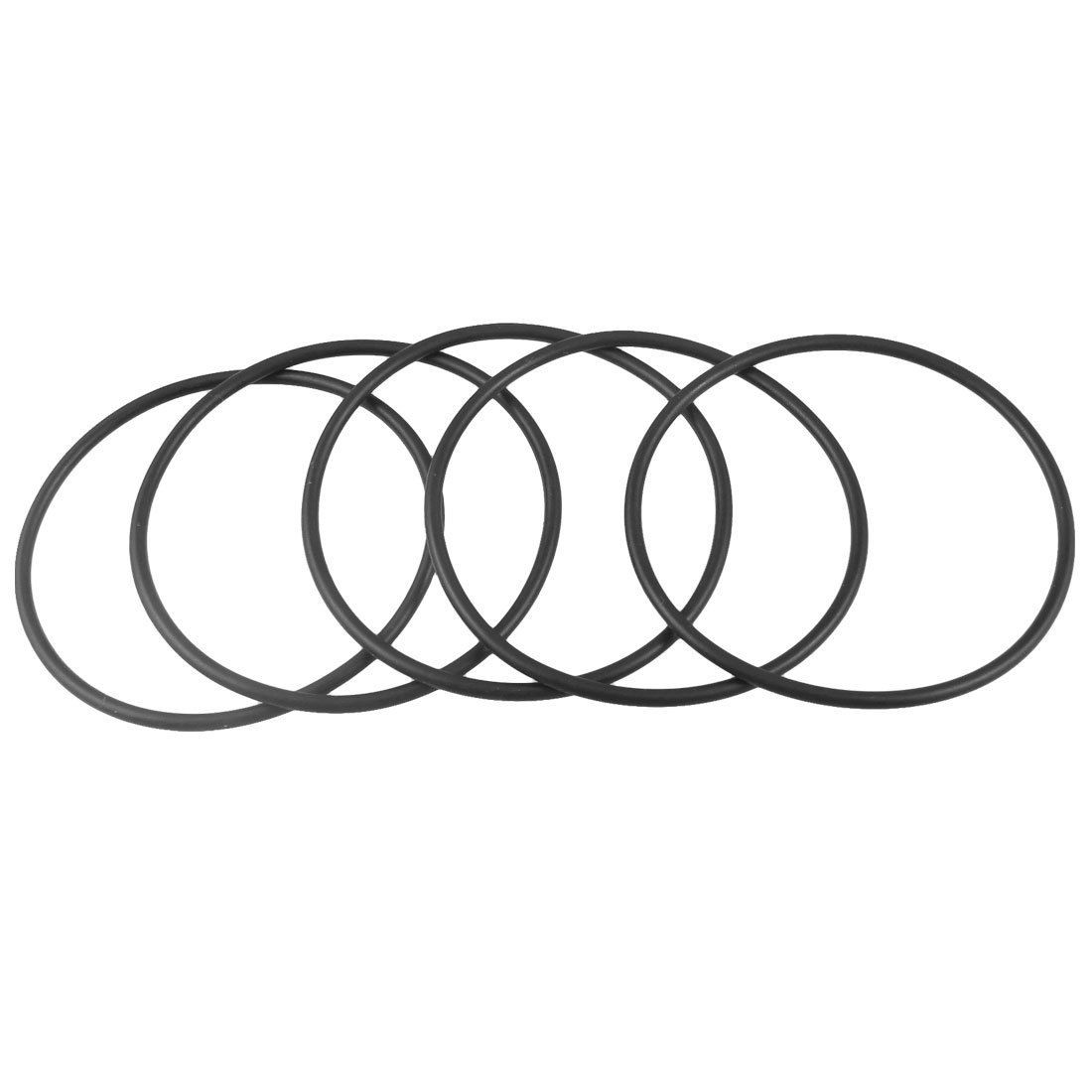 61.5mm x 66.8mm x 2.65mm Rubber Sealing Oil Filter O Rings Gaskets 5 Pcs