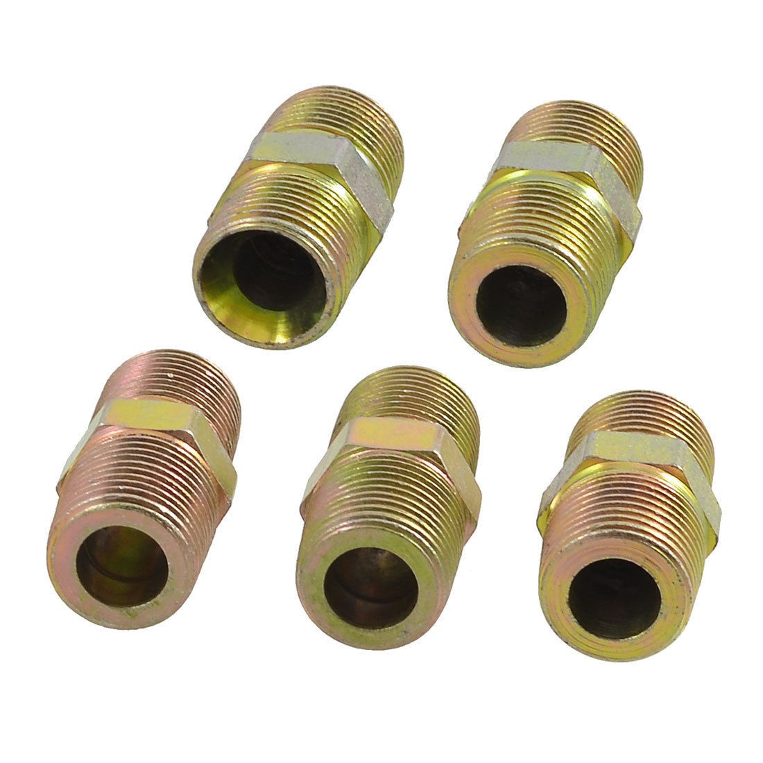 5 x 3 8" x 3 8" PT Male Thread Hex Bushing Hydraulic Fittings Connectors