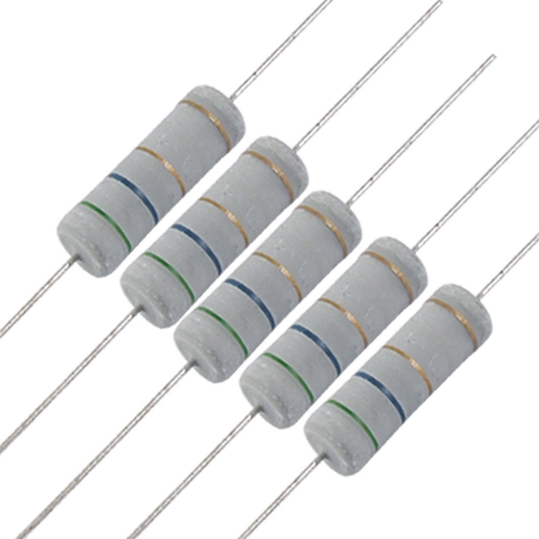 10 x 5W 700V 5.6 ohm Axial Metal Oxide Film Resistors