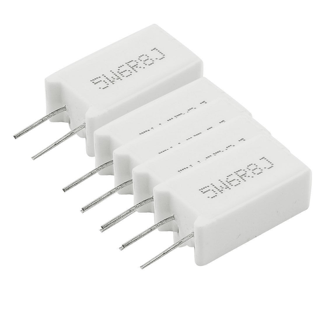 5 x 5W 6.8 Ohm 5% Radial Lead Ceramic Cement Power Resistors