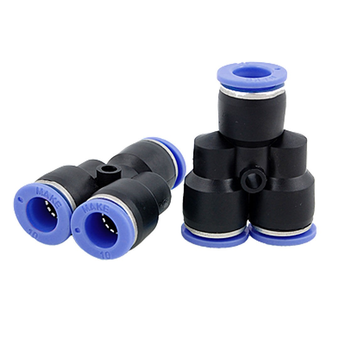 2 PCS 10mm Pneumatic Tube Fittings Connector Splitter