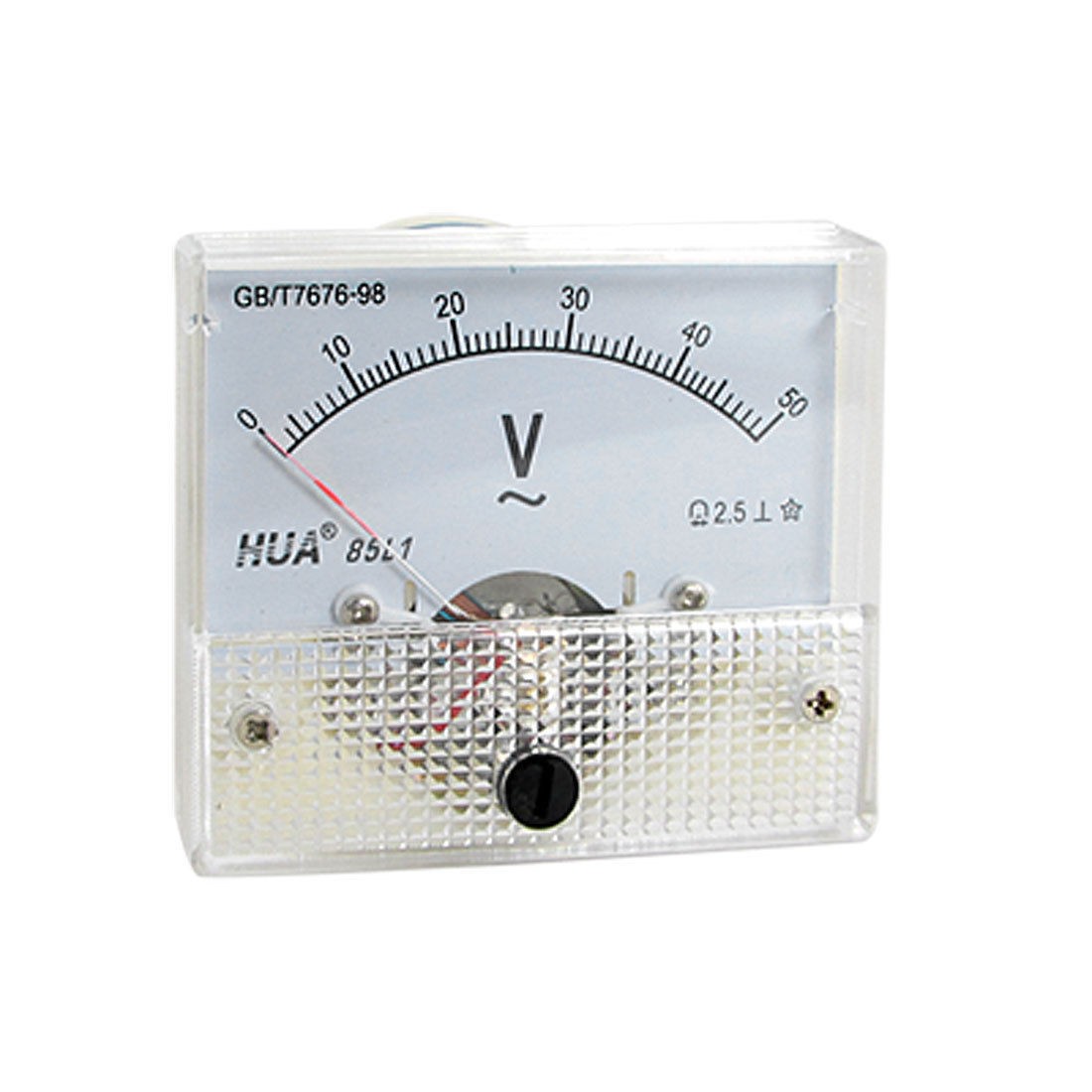 85L1 AC 0-50V Rectangle Analog Voltmeter Panel Meter Gauge
