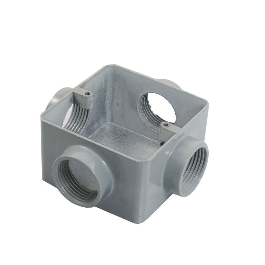 G1" Household Metal Four Hole Flush Mount Circuit Junction Box