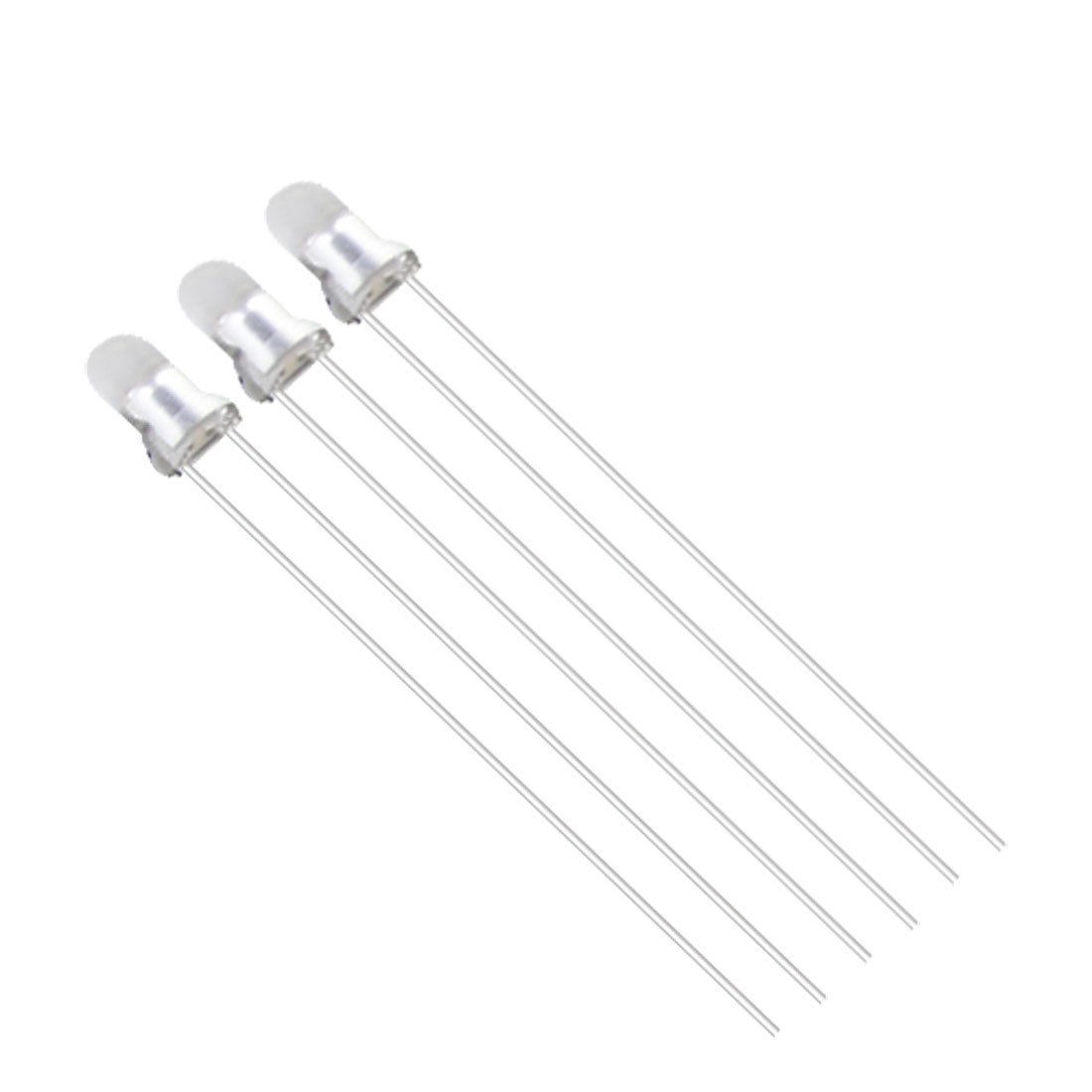 20 x 3mm Round Through Hole Purple LED Emitting Diodes