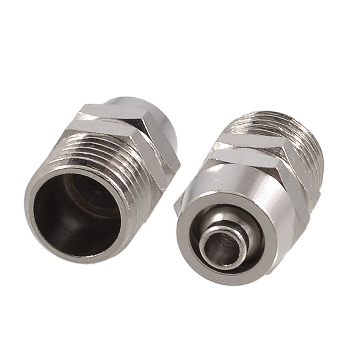 2 Pcs 5/16" x 1/4" Pneumatic Air Hose Quick Coupler Connectors Fittings