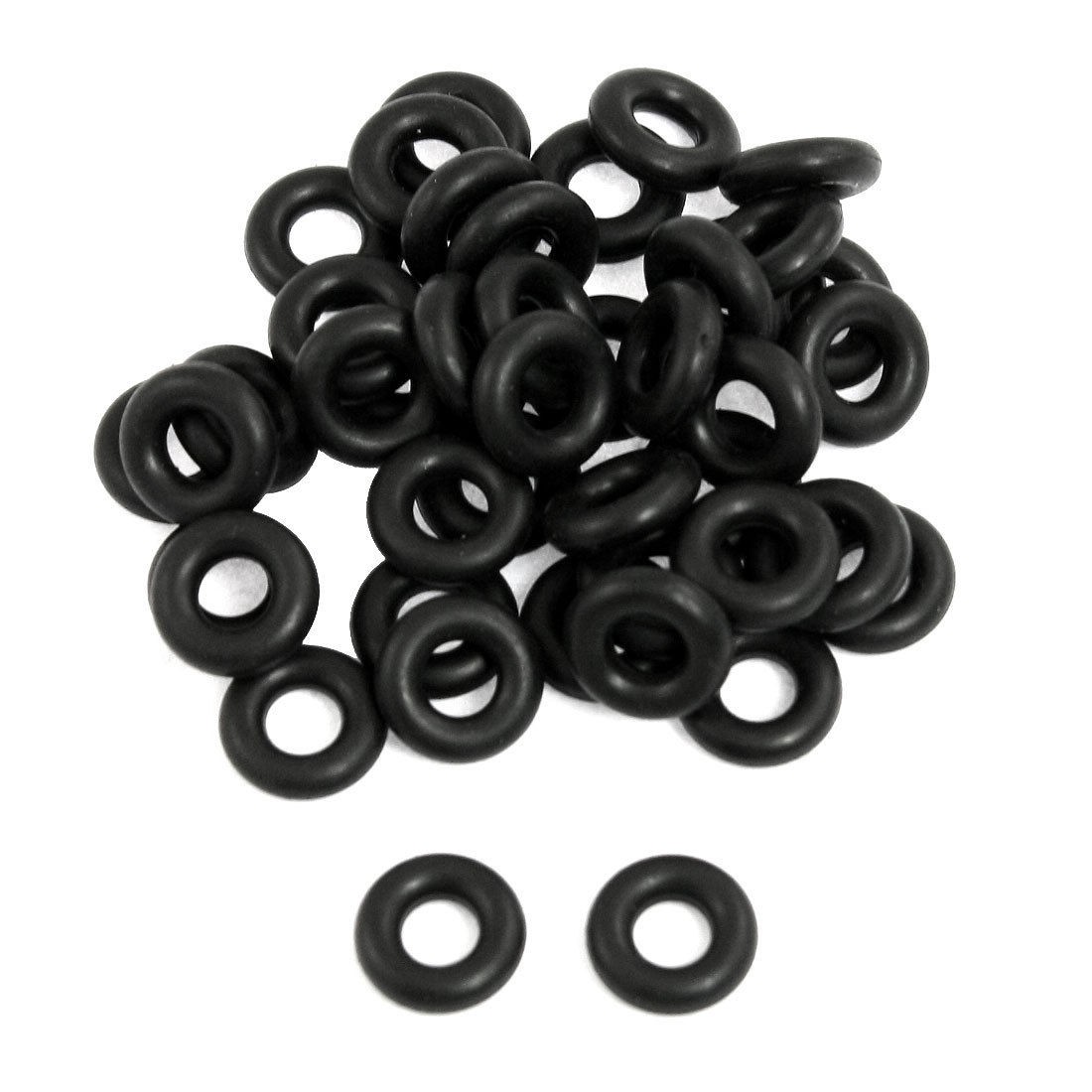 50 Pcs 5mm x 11mm x 3mm Nitrile Rubber Shielding O Ring Gasket Washer