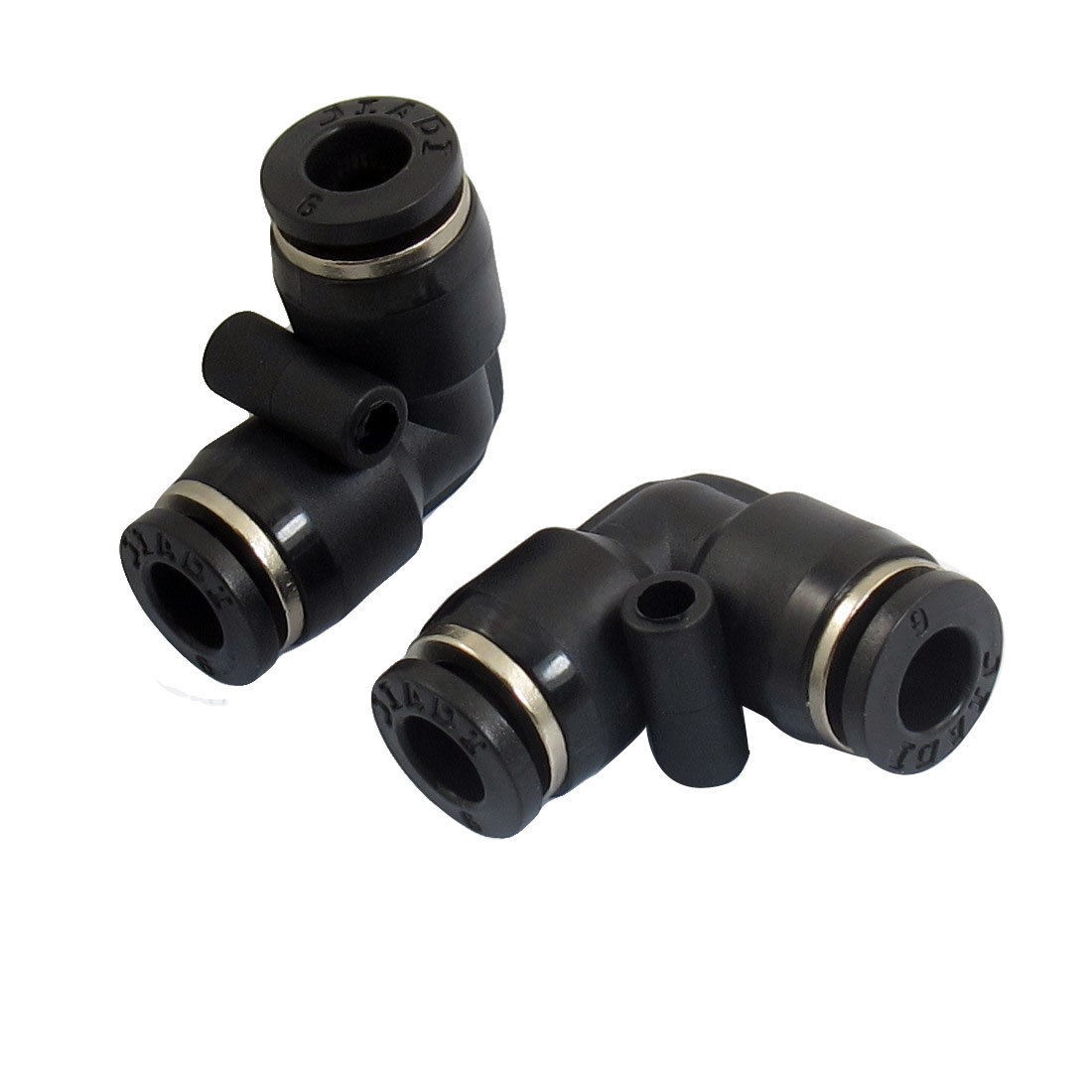 10 Pcs Air Pneumatic 6mm to 6mm L Shaped Push in Elbow Connector Fittings