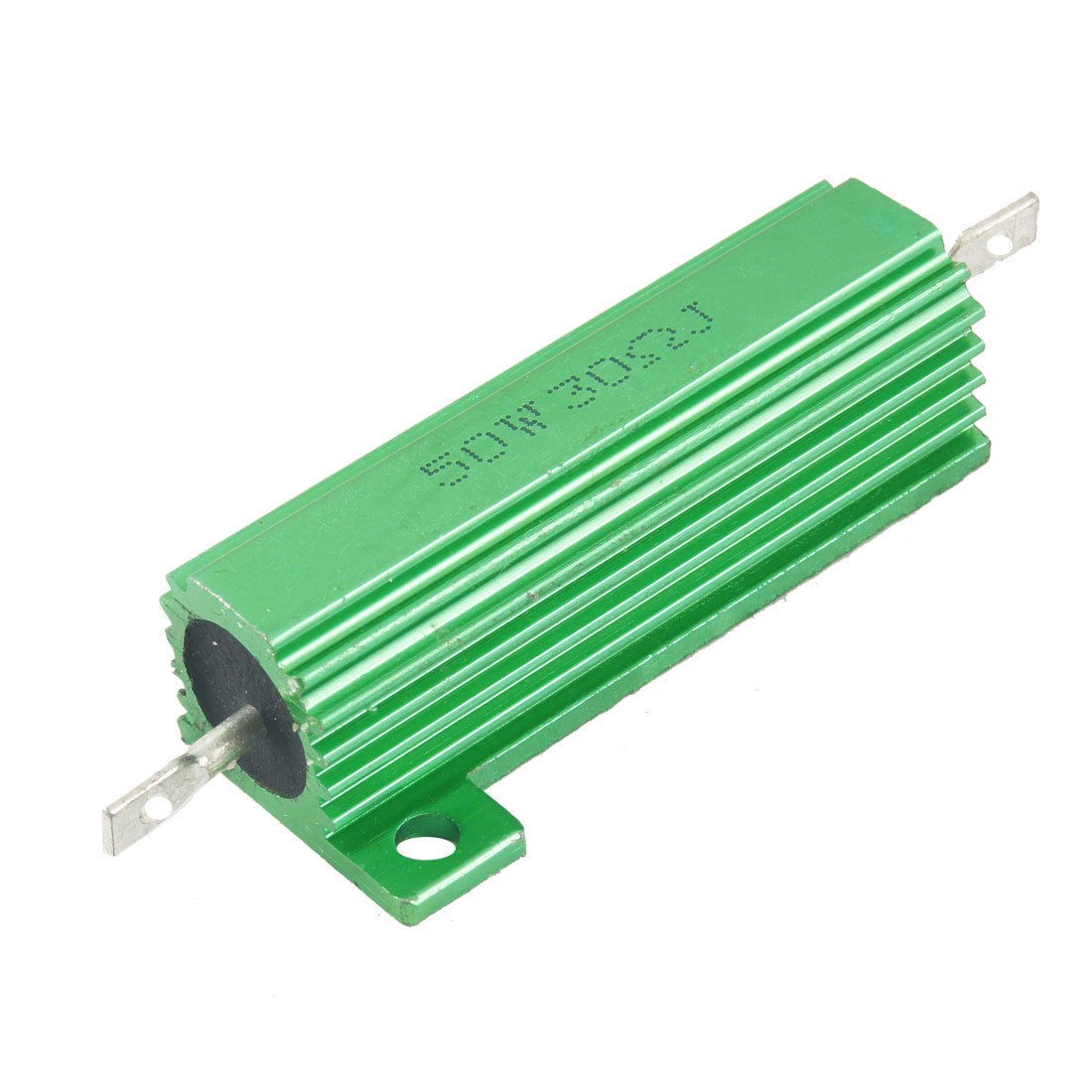 Green 50 Watt 30 Ohm 5% Aluminum Shell Wire Wound Resistor