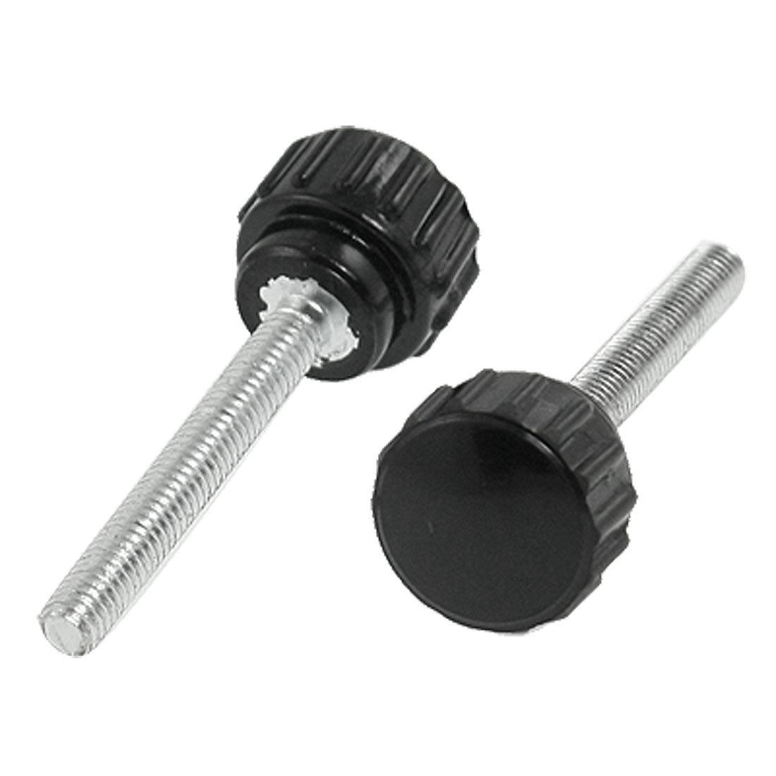 Replacement 4mm Male Thread 40mm Height Knurled Grip Knob 5 Pcs