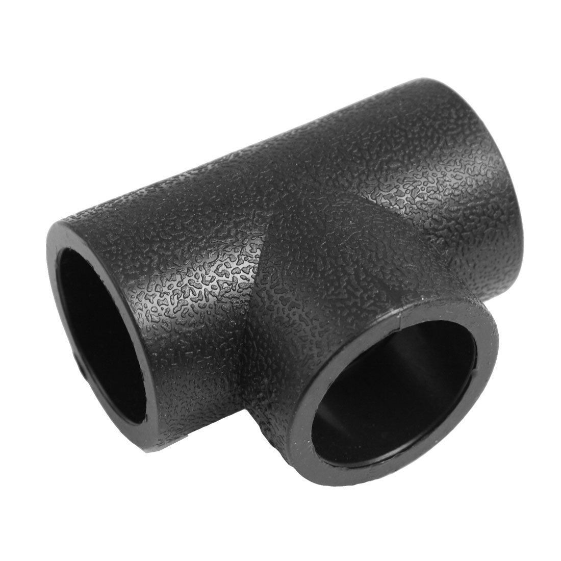 32mm Inside Diameter Three Way HDPE Pipe Tee Connector Black