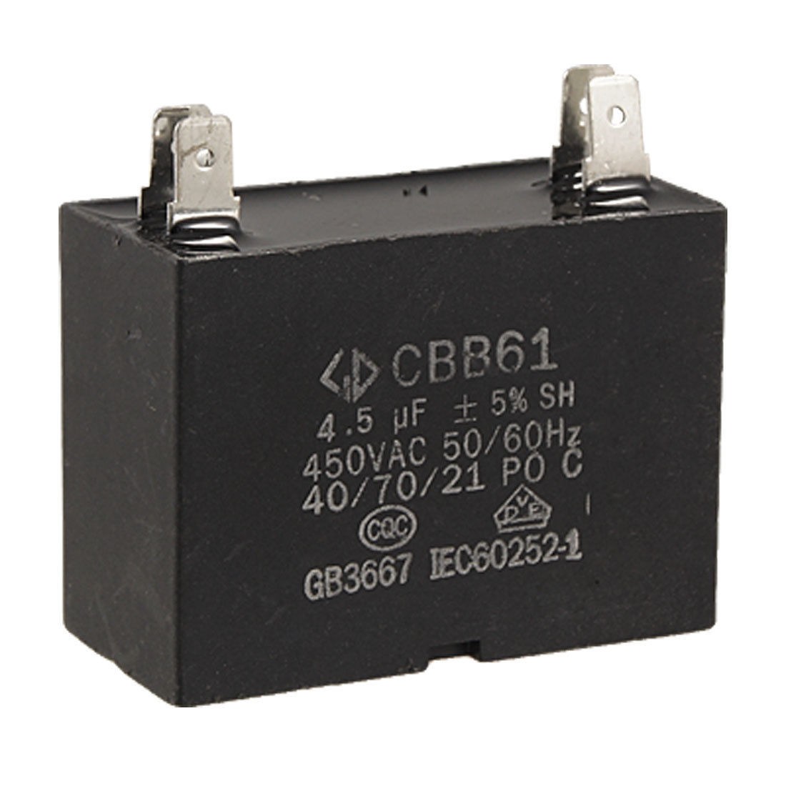 4.5uF 450V AC Air Conditioner Fan Motor Run Capacitor CBB61