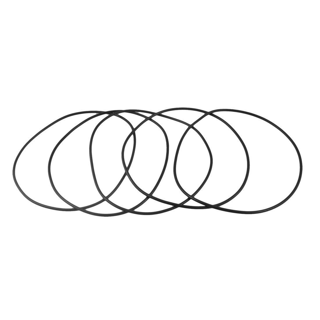 122mm x 127.3mm x 2.65mm Rubber Sealing Oil Filter O Rings Gaskets 5 Pcs