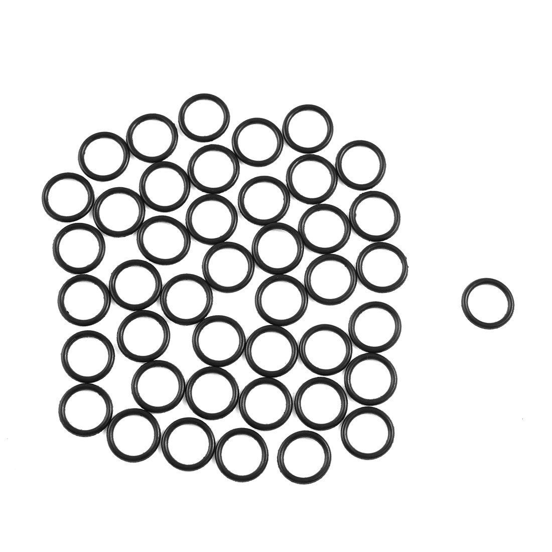 50 Pcs 12mmx9mmx1.5mm Sealing NBR O Rings Gaskets Washers for Automobile