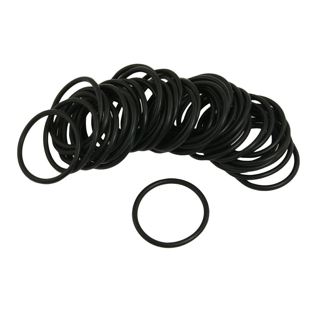 50 Pcs Nitrile Rubber O Ring NBR Oil Seal Gaskets 27mm x 2mm