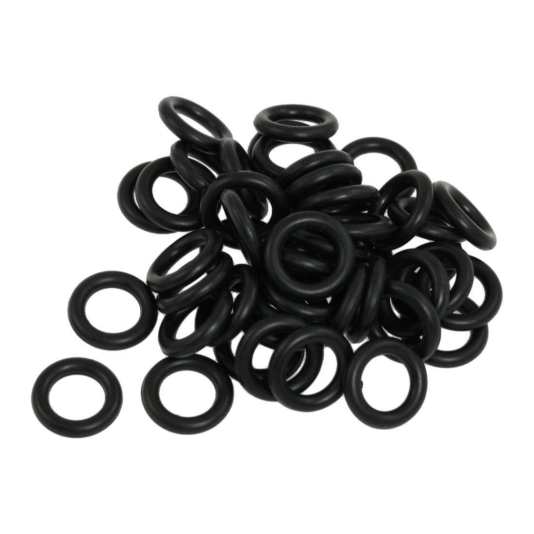 50 Pcs Black NBR Nitrile Rubber O Ring Sealing Gaskets 18mm x 3.5mm