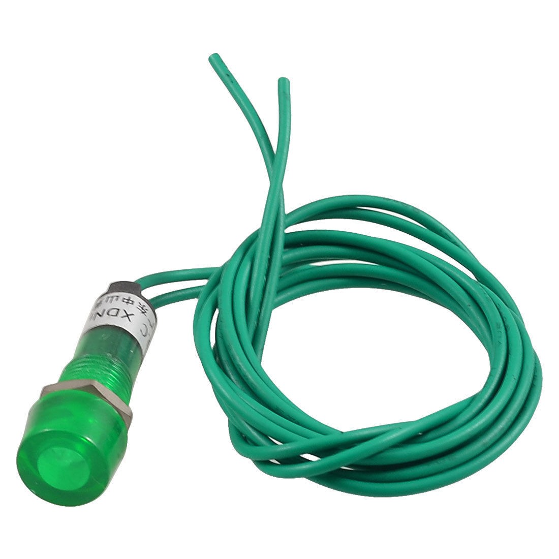 AC 380V Green Water Heater Indicator Light w 2.2Ft Long Cable
