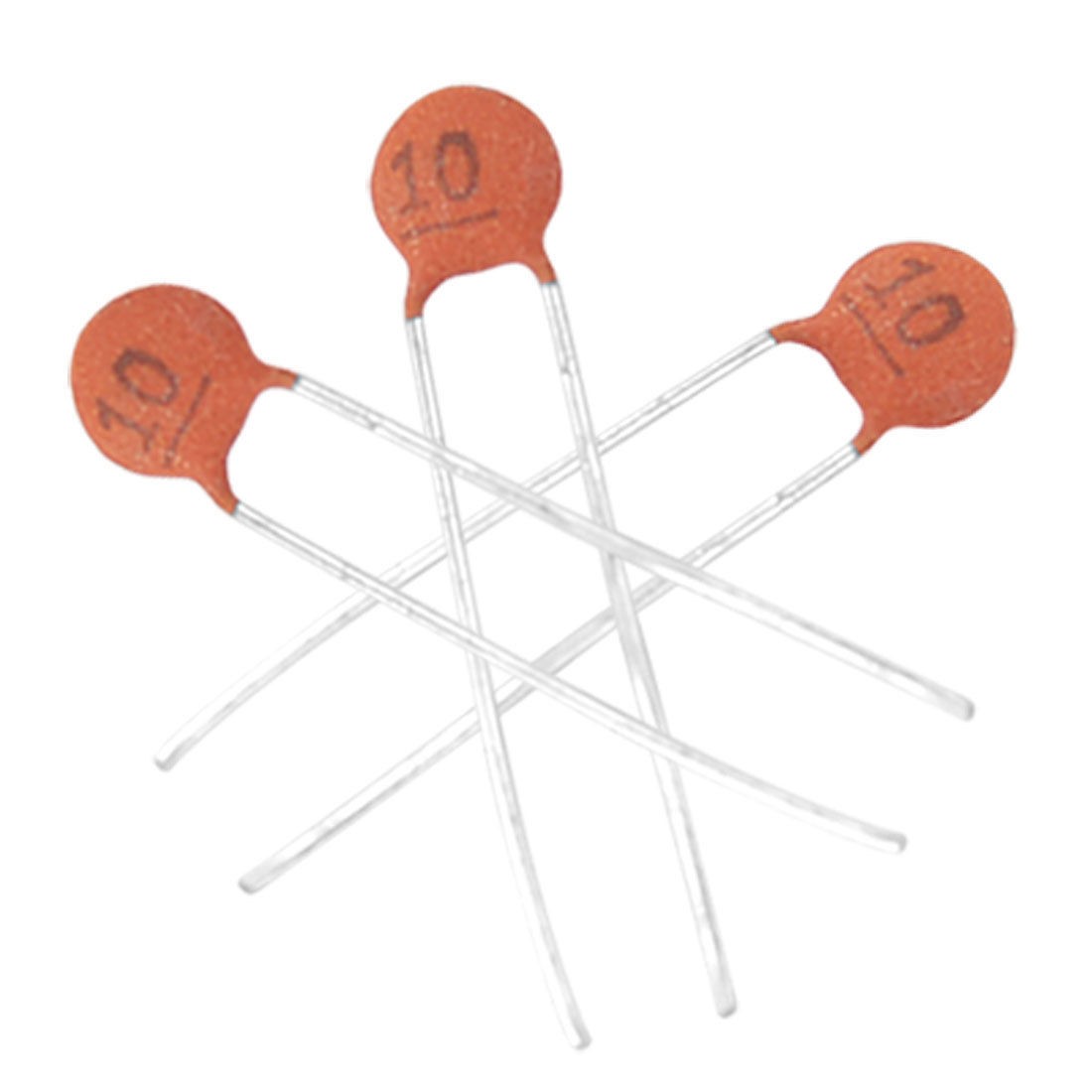 50 Pcs 10pF Through Hole DIP Ceramic Disc Capacitors