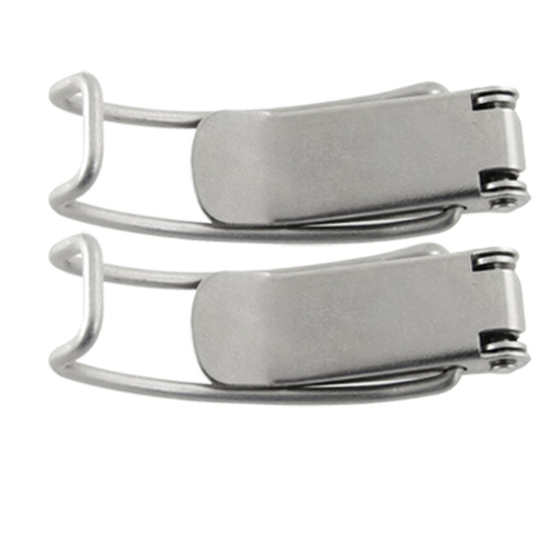 Carrying Cases Boxes Hardware Security Hasp Latch Silver Tone 2 Pcs
