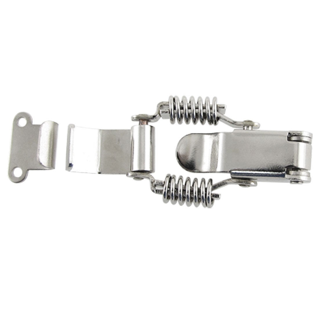 Double Compression Spring Loaded Metal 1.7" Long Draw Latch Hasp