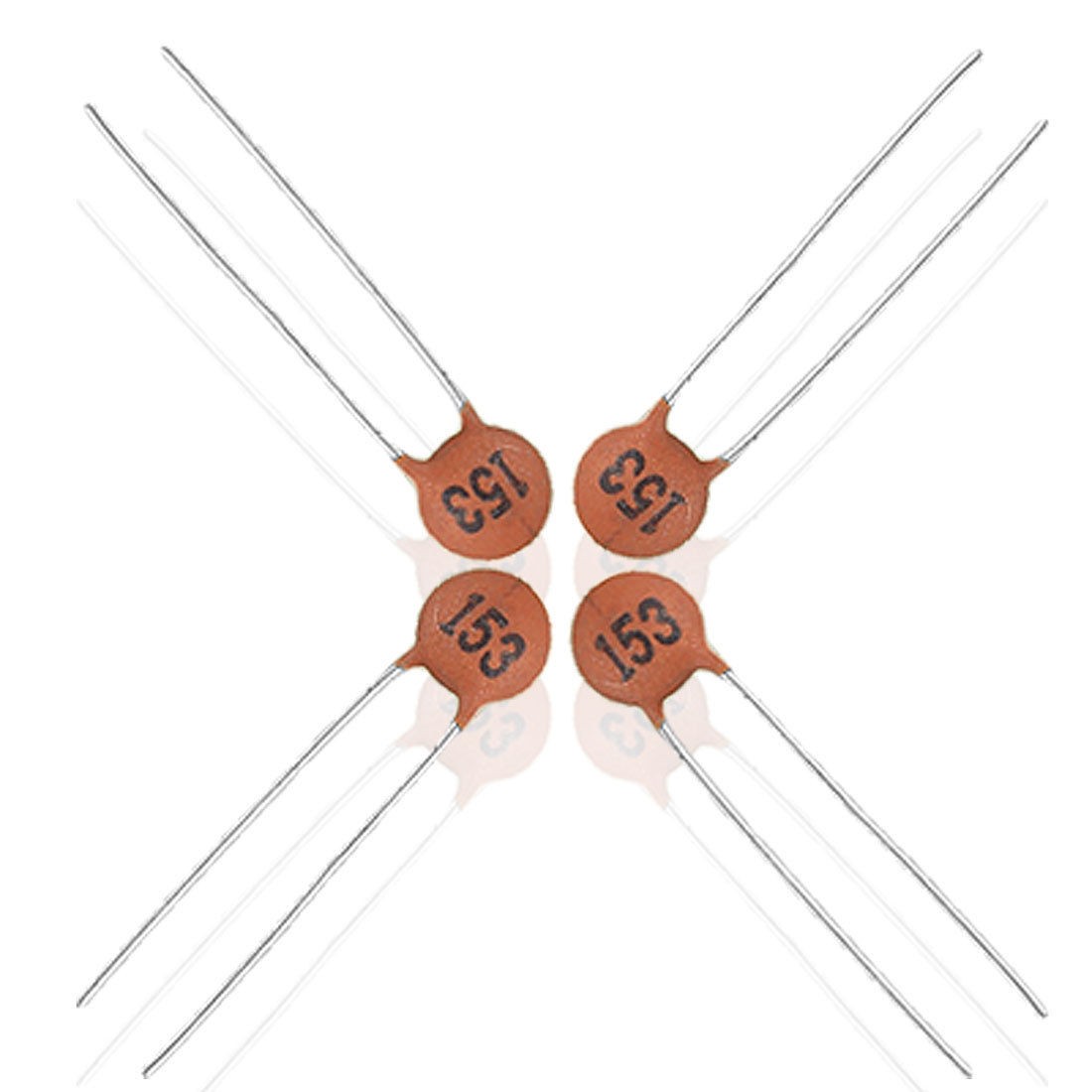 100 x 15nF 2 Pin Terminals DIP Ceramic Disc Capacitors