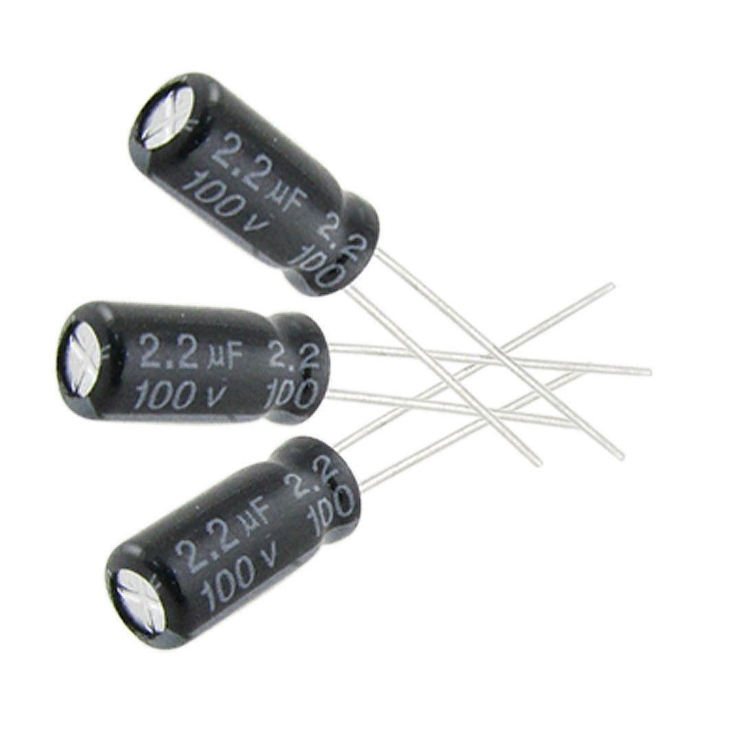 25 x 2.2uF 100V 105C Radial Electrolytic Capacitor 5x11m