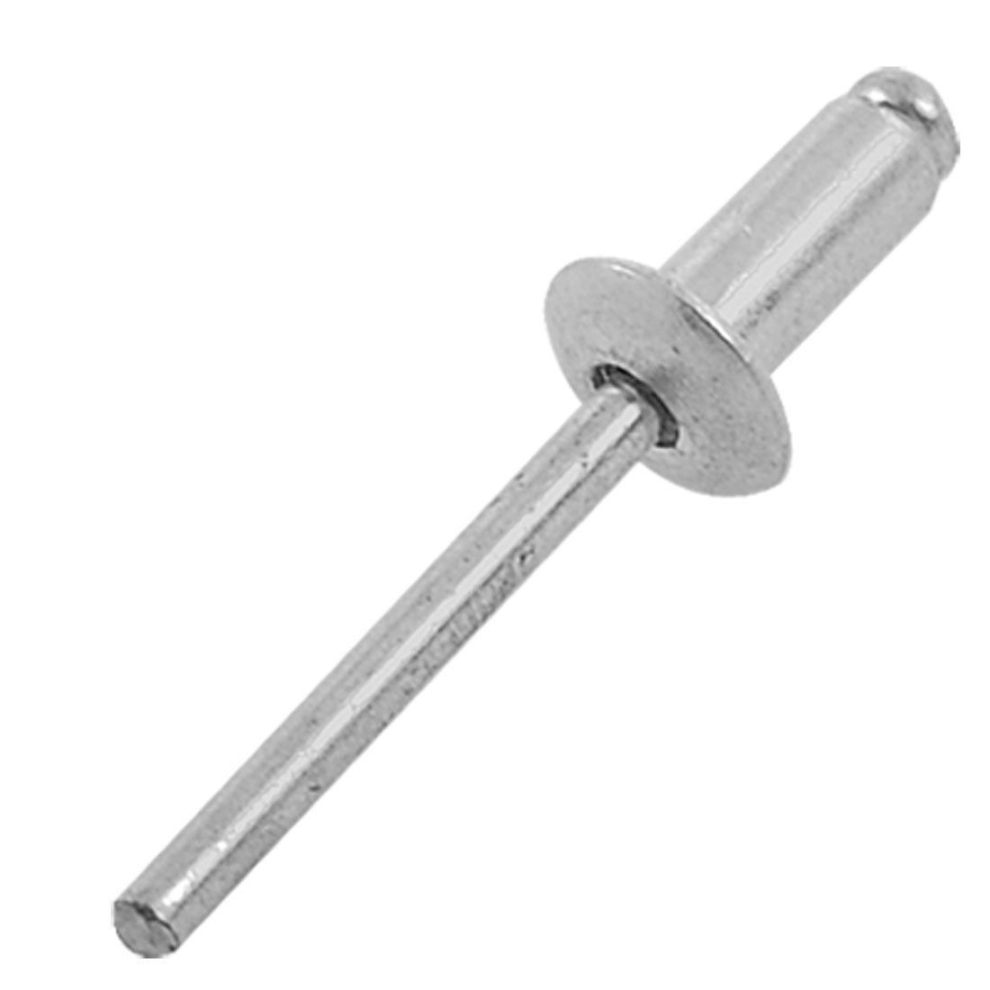 20 Pcs 7/50" Dia Closed End Blind Rivet Silver Tone New