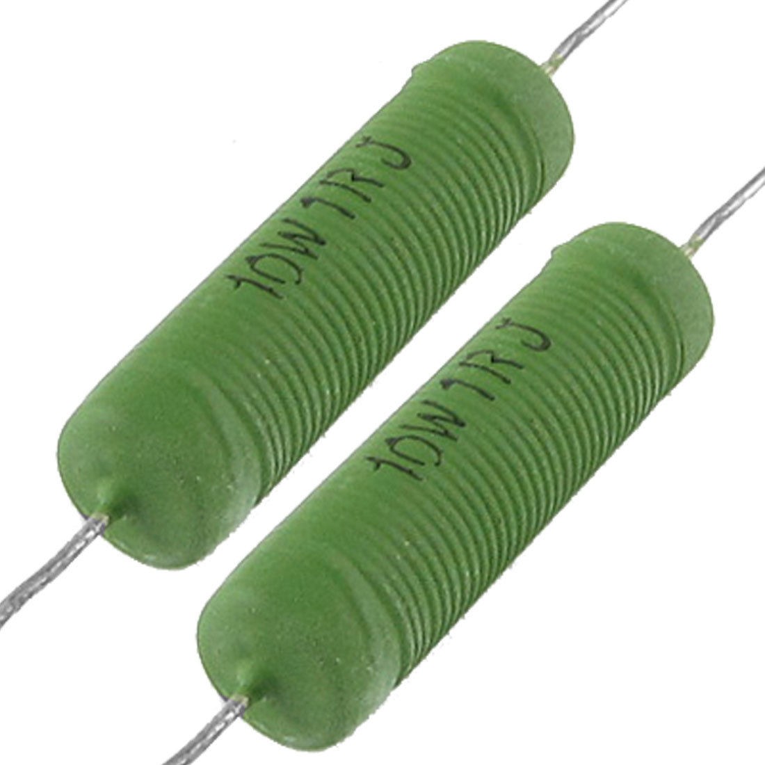 10 Pcs 10W 1 Ohm 5% Tolerance Fixed Type Wire Wound Resistors