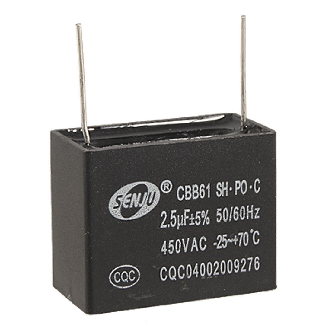 Radial Ceiling Fan Capacitor CBB61 2.5uf 450VAC 50/60Hz