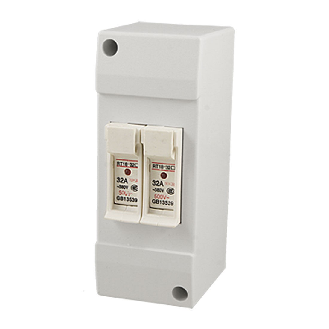 Plastic Case LED Indicator 2P 10 x 38mm Cylindrical Fuse Holder 32A