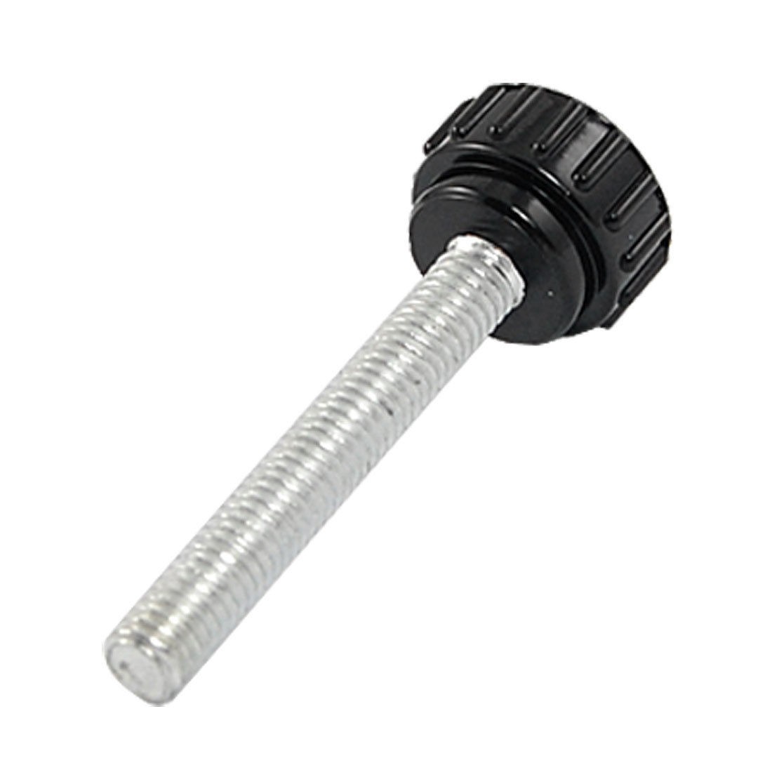Screw Type 40mm Male Thread Length Knurled Knob Black