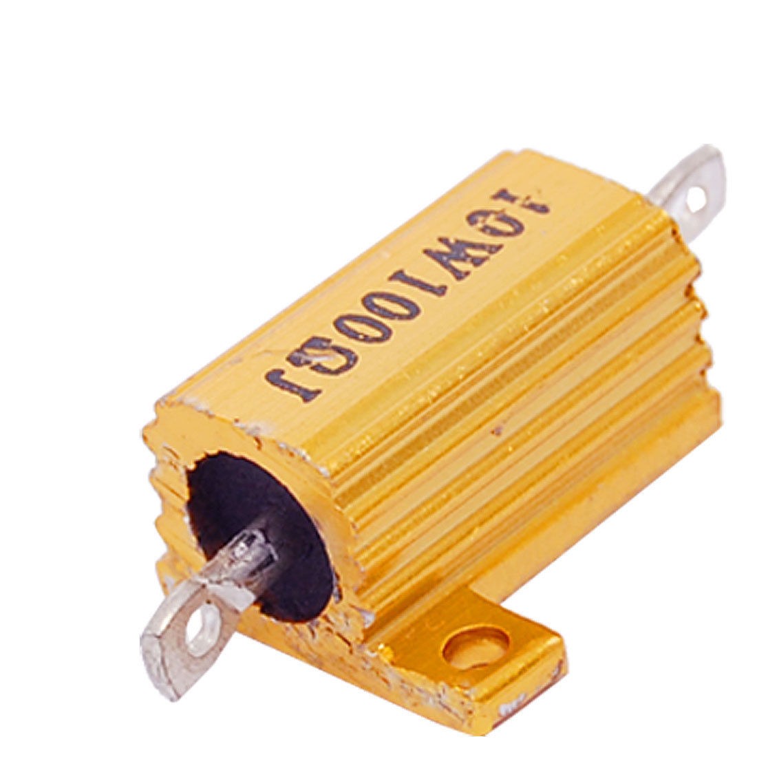 Gold Tone 10W 100Ohm 5% Aluminum Wirewound Resistor New