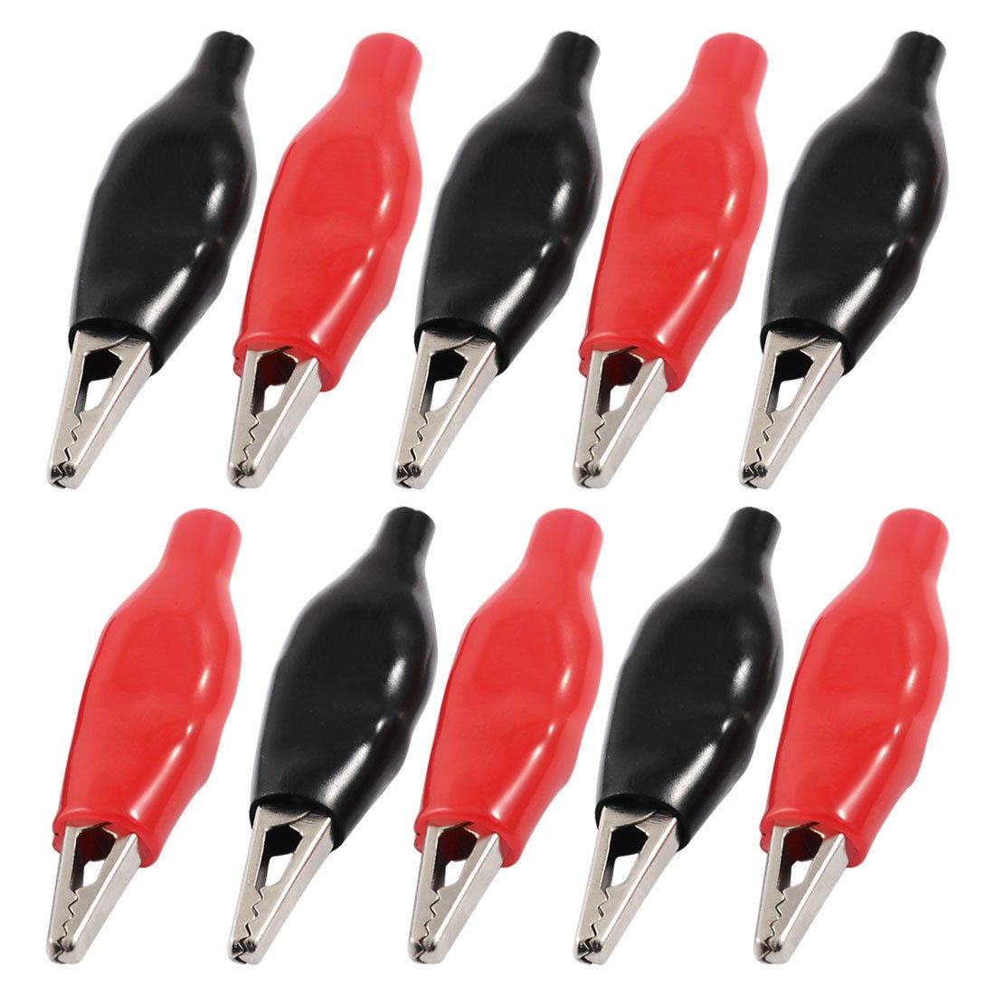 20 Pcs Plastic Boots Coated Metal Alligator Clips 38mm Length