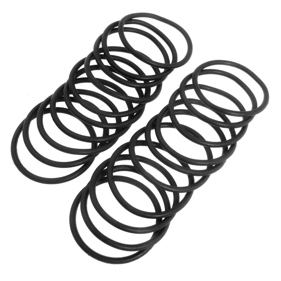 35mm x 2.4mm Rubber Sealing Oil Filter O Rings Gaskets 20 Pieces