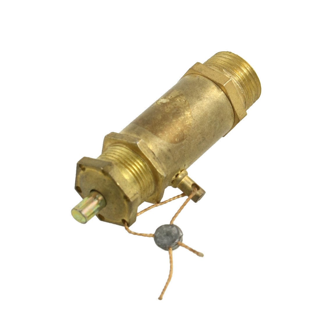 Brass Tone 0.63" Male Thread Pressure Safety Relief Valve