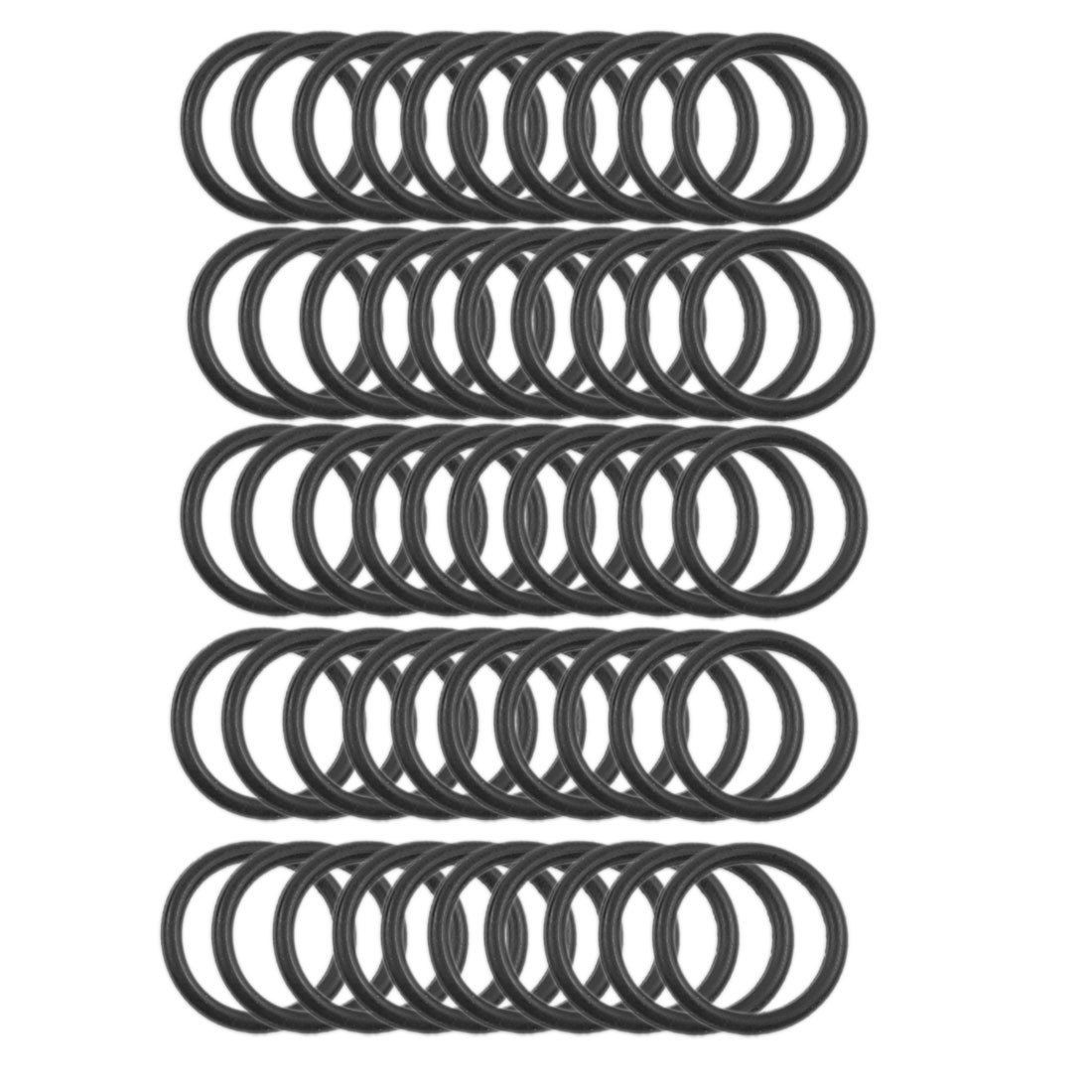 50 Pcs 18mm x 2mm Automobile Sealing NBR O Rings Gaskets Washers