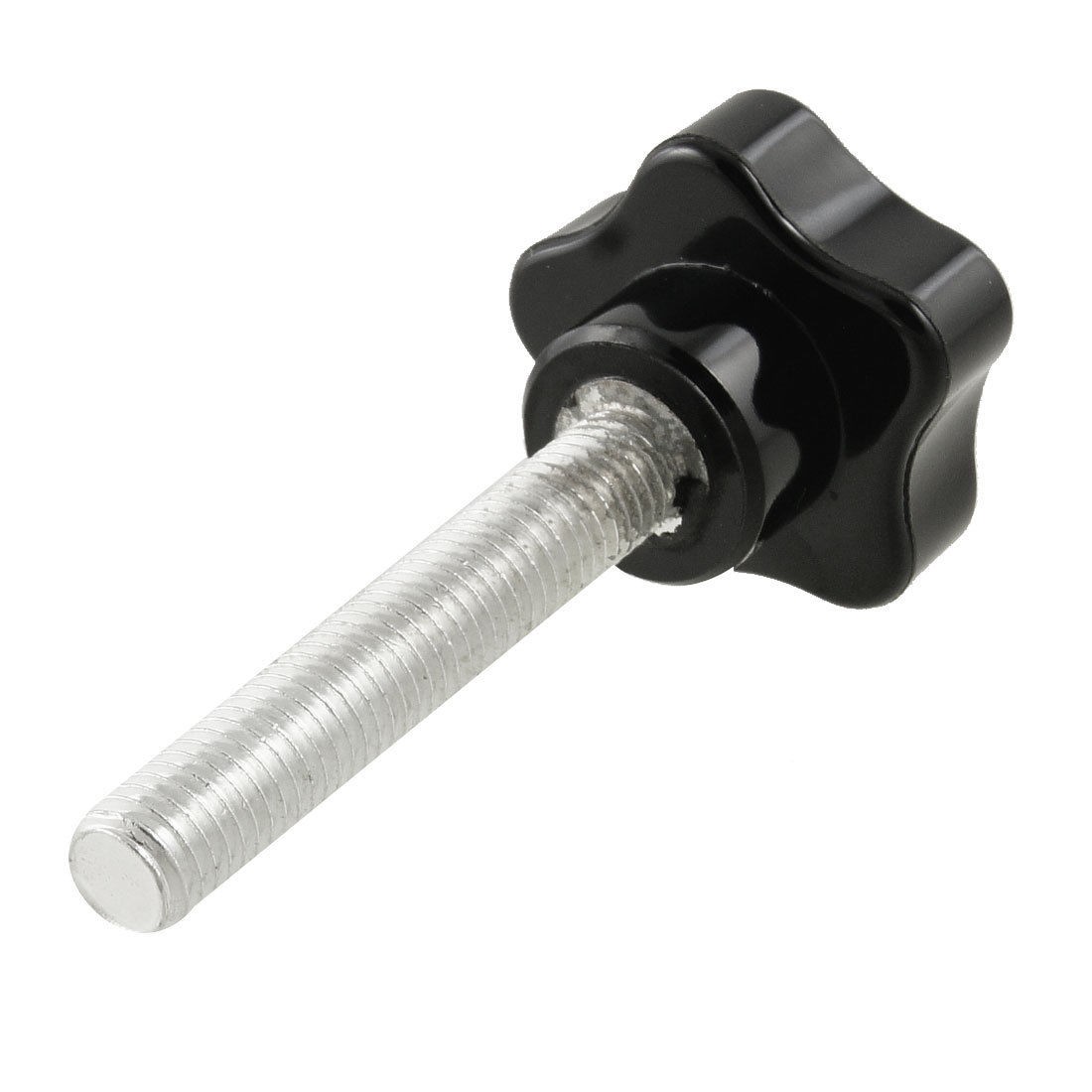 40mm Dia Star Head Metal Clampinng Knob Grip Black