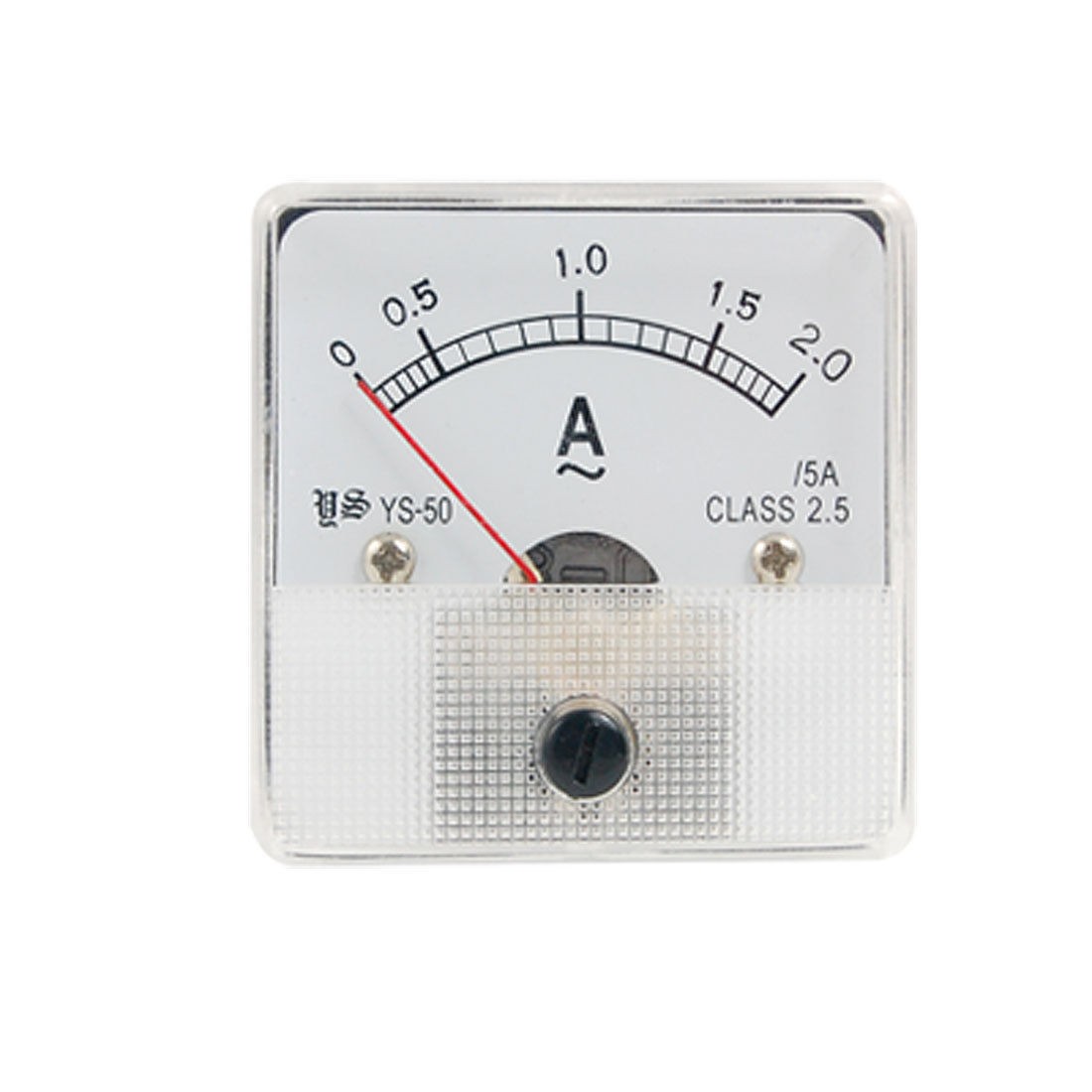 AC 0-2A Squared Panel Analog Ampere Meter Ammeter YS-50