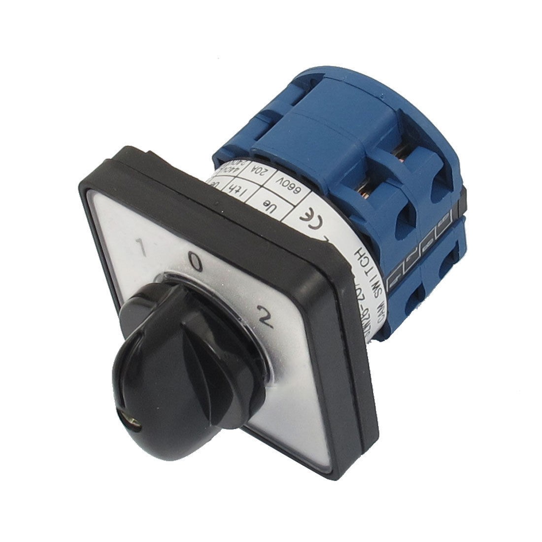 Ith 20A 1-0-2 On-Off-On Position 8 Terminals Rotary Cam Combination Switch