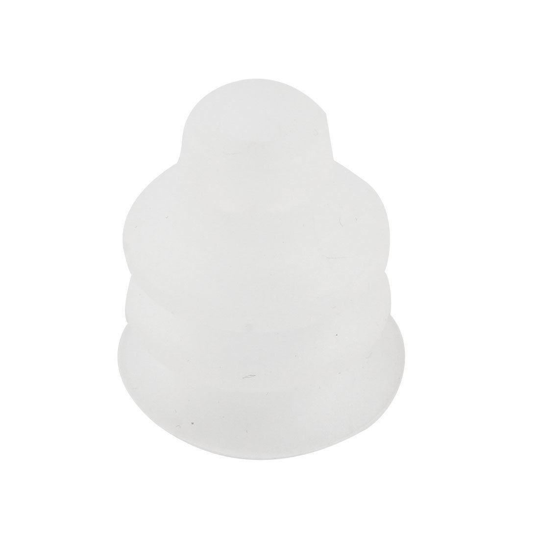 Model HM-20 Bellows Silicone Vacuum Suction Cup Clear White