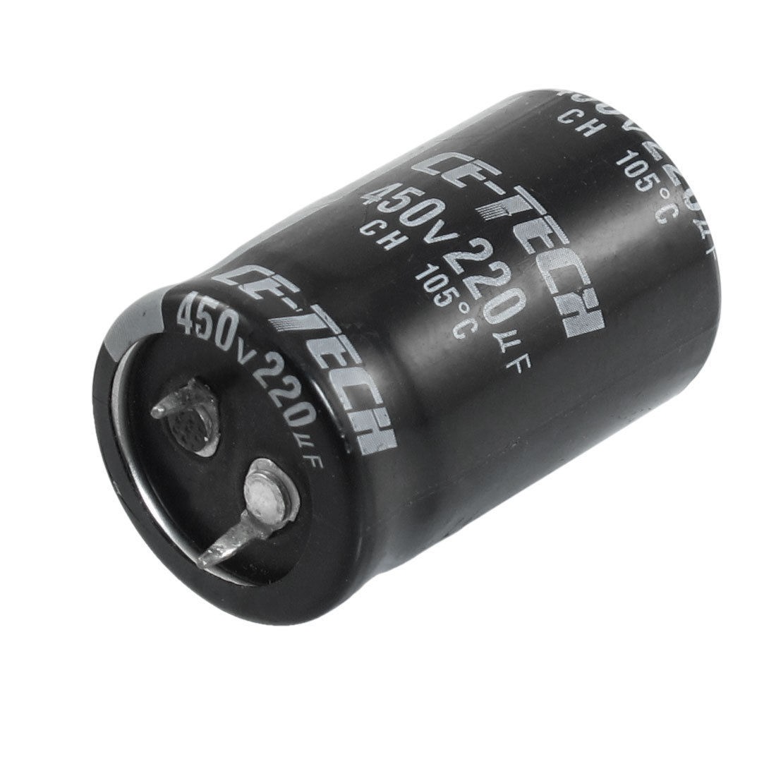 450V 220uF 40mm x 25mm Cylindrical Aluminum Electrolytic Capacitor