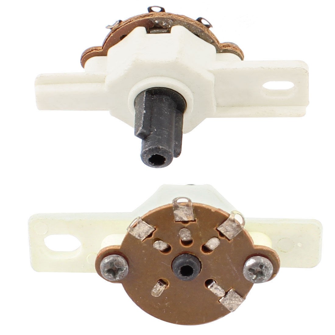 Electric Fan Fittings 1/4" Dia.Fixed Hole Speed Control Switch 2 Pcs