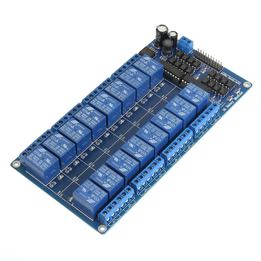 12V 16-Channel Relay Module Borad w Power LM2576S for 51 AVR ARM Electronic