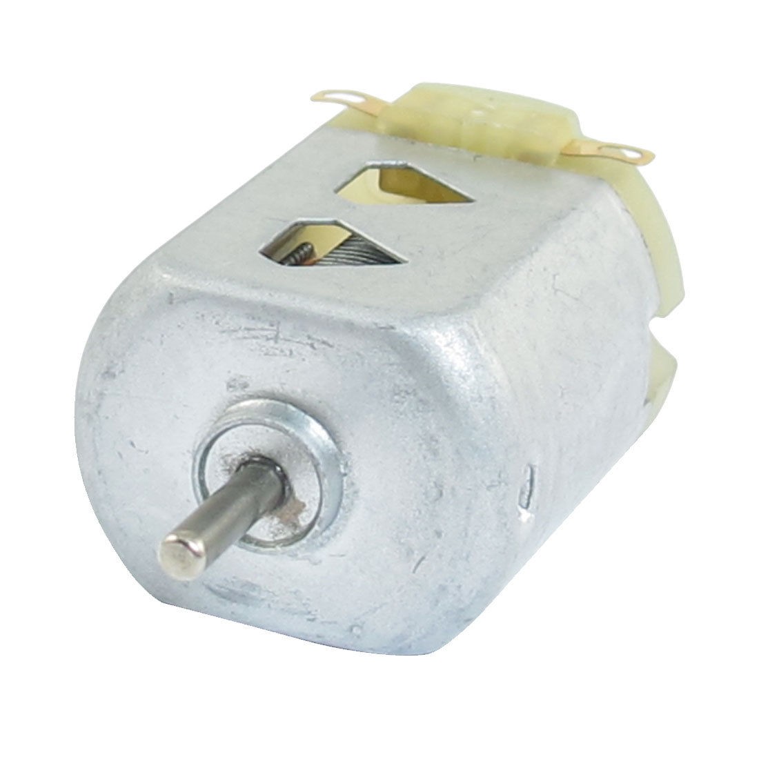 1.5V DC 9000RPM Silver Tone 2 Pin Terminals 130 Motor for Four-wheel Car