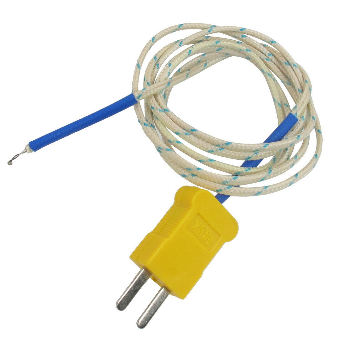 Thermocouple Temperature Sensor w 1M White Wire for Digital Thermometer