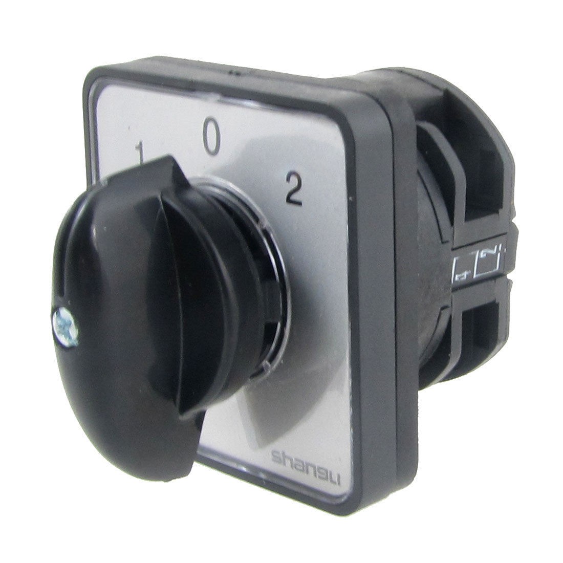 AC 440V 240V 1-0-2 Position Rotary Cam Changeover Switch Black