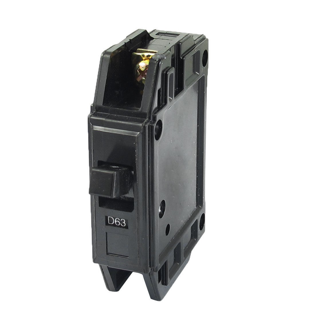 AC 220V/380V 63A 1 Poles 1P Moulded Case Circuit Breaker Black DZ12-63