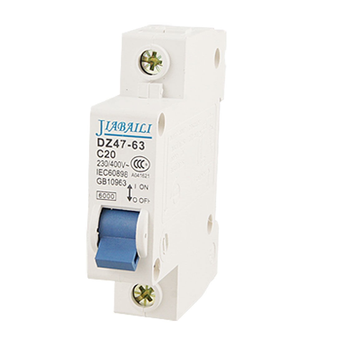 DIN Rail 1 Pole Overload Short Circuit Breaker AC 400V