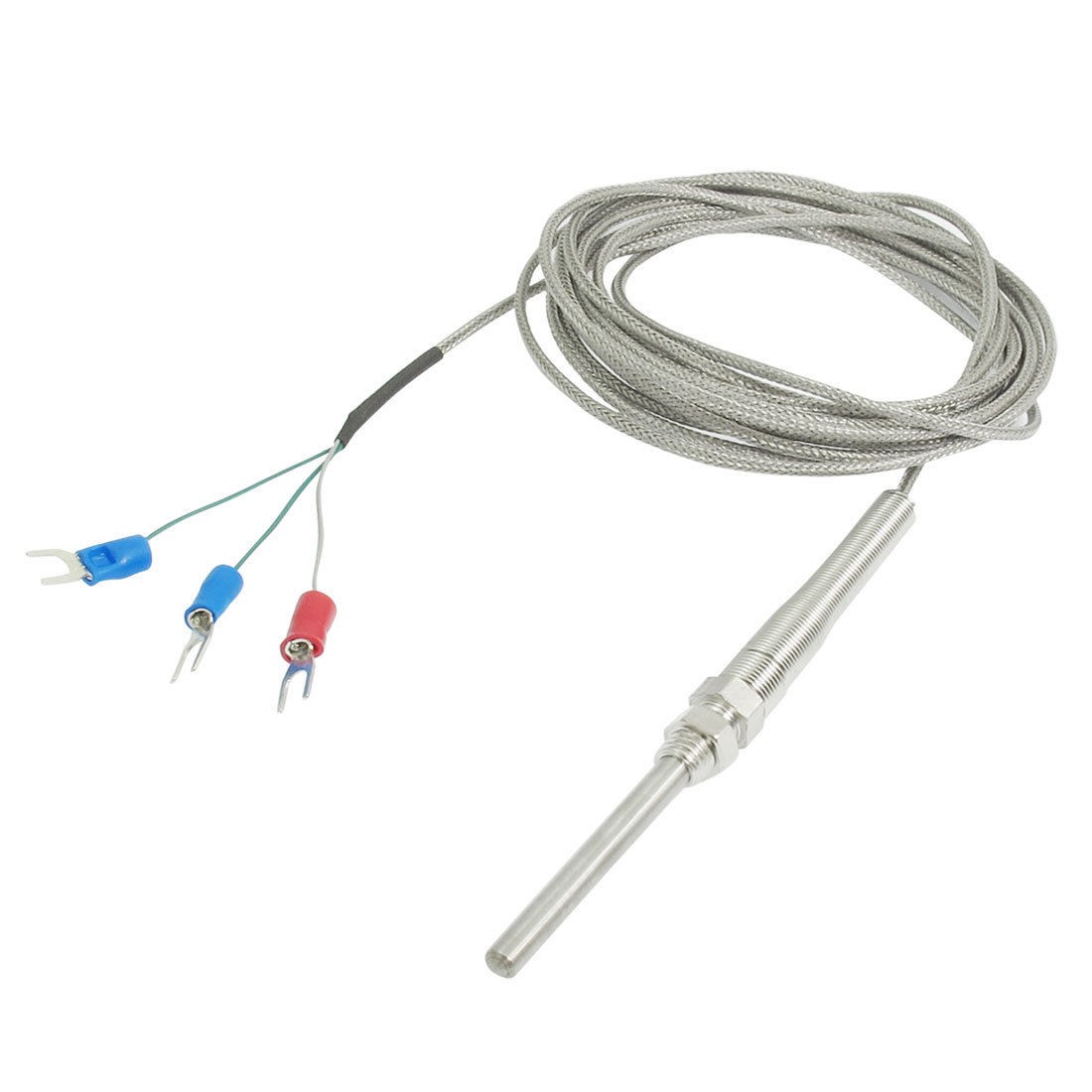 50mm x 5mm 3 Meters 400C Temprature Sensor PT Type Thermocouple Probe