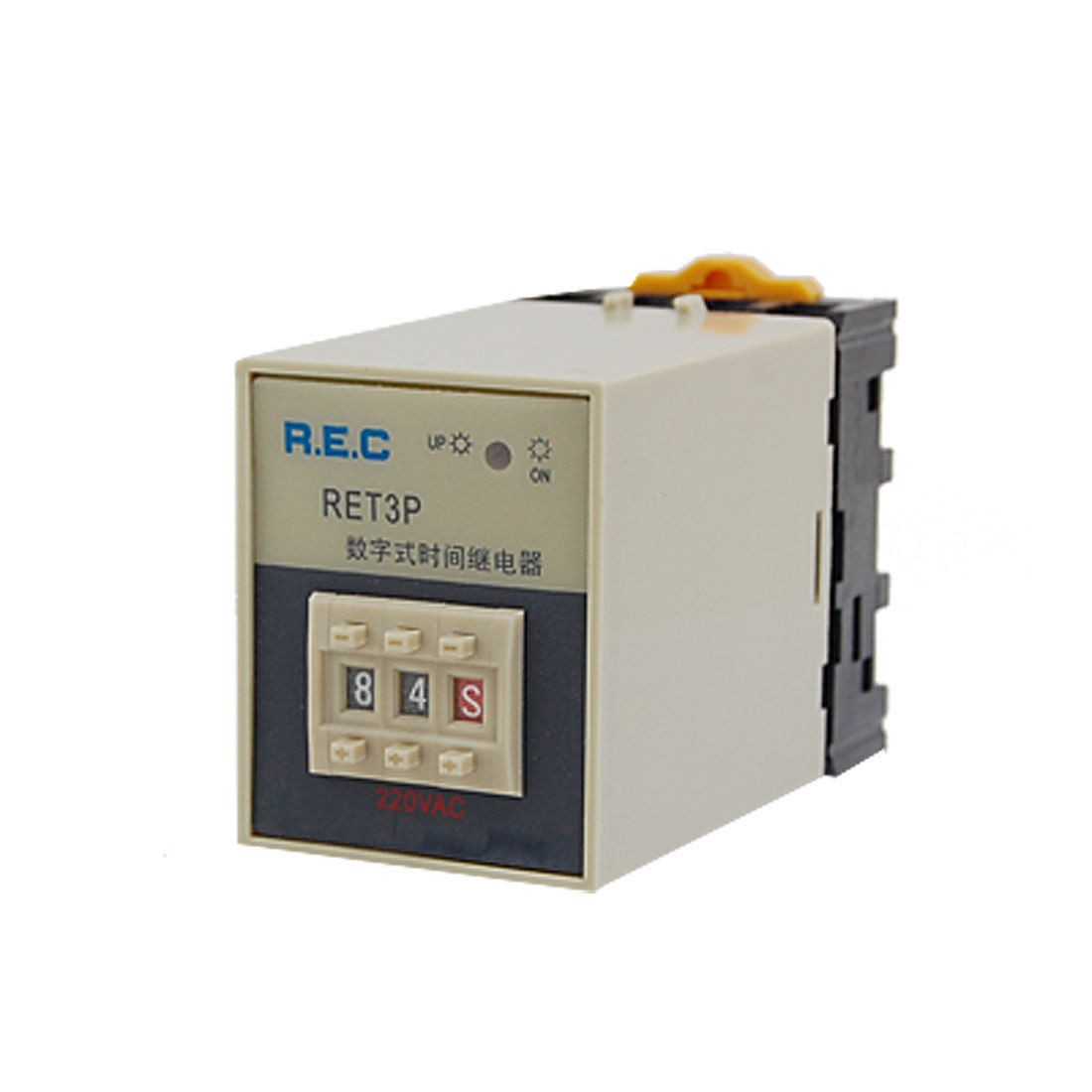 AC 220V Power ON Delay Timer Time Relay 0.1s-99h 0.1 Second - 99 Hour w Base
